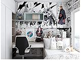 Torchic Tapeten Cartoon Anime NARUTO schwarz und weiß Farbe Schlafsaal Kinderzimmer Schlafzimmer Wohnzimmer Esszimmer Nachttisch Hintergrund Wand Comics-520 * 290(W*H)