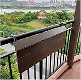 RIVILA Moderner Wohnzimmer-Couchtisch Balkon-Klapptisch, Balkongeländer-Hängeklapptisch, 1,6 cm Außen-Beistelltische für Kaffee-Patio-Garten-Balkon, Gute Stabilität (Color : Black, Size : 3