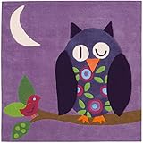 The Playful Kinderteppich KIDS violett 130x130 cm