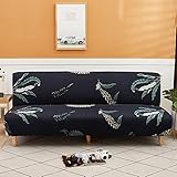 Mingfuxin Armless Schlafsofa-Bezüge,Spandex Stretch Futon Schonbezug Protector,rutschfeste elastische Klappcouch Sofa Shield für klappbares Schlafsofa mit 2-3 Sitzplätzen ohne Armlehnen