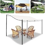 Sonnensegel Vordach, Wasserdichtes Gerades Sonnensegel, Rechteckige Pergola-Abdeckung Aus Schattenstoff Garten Patio Schatten Tuch Zelt Abdeckung, Ohne Stange (Color : /Beige, Size : 3x3m)