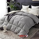 Daunendecke 135x200,Winter Bettdecke,KöNig/Doppel/Einzel GrößE Weiß GäNsedaunen TröSter FüR Herbst Winter Duvet Insert Decke FüLlung Feder Daunen Quilt Bettdecke