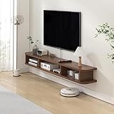 KOWJIFH Wandregal, wandmontierter TV-Schrank schwimmendes Regal TV-Konsole Büro-Aufbewahrungsschrank Bücherregal Gaming-Regal Unterhaltungseinheit TV-Ständer Wandmontage-Eckregale