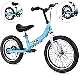 YBIKE 2 in 1 Laufrad, Kinderlaufrad und Kinderfahrrad Dual-Use-Funktion, geeignet für Kinder im Alter von 1-7, 12,14,16 Zoll mit Bremse, Pedal, Trainingstheorie