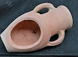 2. Wahl! Aktion!! liegende bepflanzbare Amphore 30 cm aus Terracotta Terrakotta Vase Liegeamphore Blumentopf Pflanzgefäß Pflanzamphore