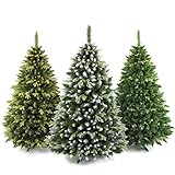 Künstlicher Weihnachtsbaum 220 cm Tannenbaum Christbaum Kiefer PVC Weihnachtsdeko AmeliaHome Diana