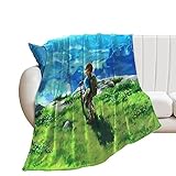 The Legend of Zelda Kuscheldecke Fleecedecke,3D Flauschige Weich Und Warm Microfaser Leichte Plüsch Wohndecke Sofadecke/Tagesdecke Für Sofa Und Bett 60x80in(150x200cm)
