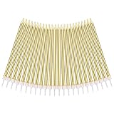 URAQT Geburtstagskerzen Kuchen, 24 Stück Lange Metallisch Geburtstagskerzen mit Haltern für Kinder & Erwachsene, Dekorative Geburtstagstorte, Hochzeitsparty, Abschlussfeier (Gold)