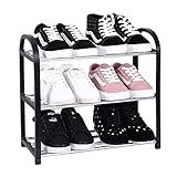 BinOxy schuhregal Schuhregal Aluminiummetall Stehen Schuhregal DIY Schuhe Lagerregal Startseite Organizer Zubehör Schuhregal Schuhablagen (Color : 5 Tier 50x19x72cm)