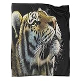 BOHHO Flanell Fleece Kuscheldecken Superweiche Leichte Mikrofaser Mit Tiger Für Couch 60x80inch(150x200cm) 3D Drucken Animal(s)