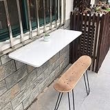 Wandmontierter Tisch, vielseitig als Computer verwendbar | Laptop-Tisch, Schreibtisch, Werkbank, zusammenklappbar, für Aufhängen, platzsparend, kleiner Klapptisch, für Zuhause/Büro/Küche/Balkon ( Size