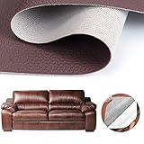 FIGFYOU Lederflicken Selbstklebend Leder Flicken Braun Leder Patch Kit zum Aufkleben Lederreparatur Sofa für Autositze Jacke Sofa Couch Rucksack (20 * 100cm)