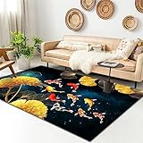 DJHWWD Teppich Für Terrasse Carpets Wohnzimmer rechteckiger Blauer Teppich Schlafzimmerteppich tragbar Bettumrandung Teppich 200X300CM