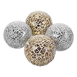 Warmhm 4 Stück Mosaik-Kugel Tischdekoration Dekorationen Für Zuhause Glaskugel Schüsselfüller Mosaik-Kugeln Herzstück Dekorative Glaskugel Heim-Mosaik-Kugel
