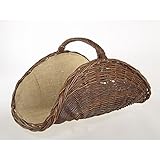 Franz Müller Kaminholzkorb aus Weide, 70x50 cm