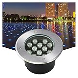 WZYJLyds Bodenleuchten Aussen Led, Terrasse Garten Bodenleuchte Pfadlicht for Terrassen, Rasenflächen, Durchgänge, Parkplätze, AC110-230V, IP67 Wasserdicht (Farbe : rot, Größe : 6W)