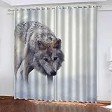 ONDIAN oesenvorhang 265 x 183 cm(104 x 72 inch) Blickdichte Vorhänge Verdunkelungsvorhänge mit Schlaufen für Schlafzimmer, Thermogardine Gardinen 2 Set