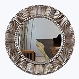 Einfacher runder europäischer Stil Ankleidespiegel Wohnzimmer Wandbehang dekorativer Spiegel (Farbe: B Größe: 83 cm x 83 cm) (Farbe: B Größe: 83 cm x 83 cm)