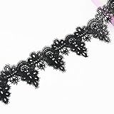 (1 Yards/Lot) schwarz handgemachte Spitze Spitze Schmuck Patchwork Material Spitzenband DIY Nähen Bekleidungszubehör-6