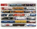 herpa 29254 29354 – LKW Schaukasten 1:87, Hängevitrine für Hängerzüge, Showcase, Display, Miniaturen, Modellbau, Kunststoff - Weiß (64,5 cm x 45 cm x 3,5 cm)