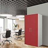 Küchenzeile Schrankküche Küche Miniküche Küchenzeile Büro Küchenblock Weiß Rot
