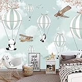 Fototapete Tapete Für Kinder Cartoon Heißluftballon Kinder Foto Moderne Wandtapete 3D Wandbilder Tapeten Wohnzimmer Schlafzimmer Wand Dekoration 250x175cm Tongshunj2699