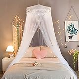 SZHTFX Moskitonetz Kinderbett Ohne Bohren Baldachin Betthimmel Moskitonetz Prinzessin Bett Kuppel Moskitonetz Prinzessin Spielzelte Dekoration für Haus Dekoration Outdoor Camping Insekte