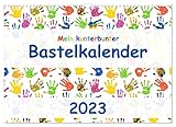 Mein kunterbunter Bastelkalender (Wandkalender 2023 DIN A3 quer), Calvendo Monatskalender