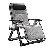 LXHLHWXF Schwerelosigkeitssessel, Balkonbüro Siesta-Stuhl, Garten Liegestühle, Aluminiumlegierung Mit Wattepad Liegestuhl, Draussen Strandstuhl/Sonnenliege(Color:Latexmatte)