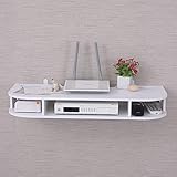 SXFYWYM Wandmontage TV-Schrank WiFi Router Set Top Box Kabelbox Aufbewahrungsregal Wandregal Wandmontierter TV-Schrank Schwebendes Regal TV-Konsole Wandmontage TV-Schränke Für Wohnzimmer