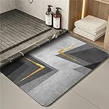 Momobuyi badematte rutschfest kieselgur badematte schnelltrocknend badematte Stein rutschfeste badematte absorbierende badematte grau