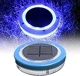 Poolbeleuchtung Solar Pool Licht Unterwasser, Pool Beleuchtungen Solar Unterwasser Licht, Wasserdichtes Poollampe Solarpoollicht für Pool Teich Badewanne Brunnen Aquarium Garten Rasen (Blau Licht)
