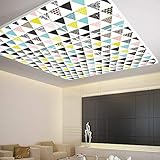 banjado® Motiv Lichtdecke 124x62cm / LED Panel Deckenleuchte für Büro oder Praxis/Panel Deckenleuchte neutralweiß 4000K / LED Deckenpanel mit Motiv Girlande Girlande