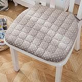 LDFV Stuhl Stuhlauflage Abgerundetes Quadrat Mit Krawatten Komfürt Stuhlkissen Sitzkissen Waben Muster Non Slip Gummi Stuhlkissen Für Schreibtischstuhl Bürostuhl-J 43x40x28cm(17x16x11inch)