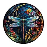 Farbiger Glasimitat-Kranz, farbige Acryltafel-Dekoration, Festival-Dekorationen Schaukelsessel Outdoor Holz