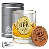 Kies®GIFT Gold Opa Geschenk Whisky-gläser Personalisierte Geschenke Geschenke Für Männer Papa Rum Gläser Coole Geschenke Opa Geburstag Geschenk Für Opa Danke Geburtstag Geschenk Für Opa Tasse