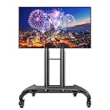 Werkseitig rollender TV-Ständer mit Rollen/Hochleistungssockel, mobiler TV-Wagen für 32-65-Zoll-Plasmabildschirme, integriertes Kabelmanagement Beautiful Scenery