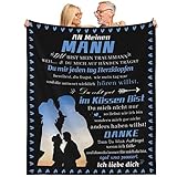 Geschenk für Mann, Geburtstagsgeschenk für Männer, Kuscheldecke für meinen Mann, Kuscheldecke für Freund Liebhaber Partner für Bettdecke Wohnzimmer Decke, TV Decke, Geschenk Valentinstag(150*200cm)