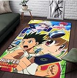 DUDSME Anime Teppich Wohnzimmer Teppich Cartoon Schlafzimmer Dekoration Türmatte Küche rutschfeste Bodenmatte 60x90cm