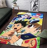 DUDSME Anime Teppich Wohnzimmer Teppich Cartoon Schlafzimmer Dekoration Türmatte Küche rutschfeste Bodenmatte 60x90cm