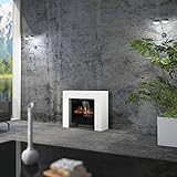 muenkel design Bridge - Elektrokamin Standkamin Kamin-Ofen - 930 mm breit inkl. Paris 660 Elektroeinsatz mit Heizfunktion – RAL Wunschfarbe