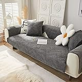 WYJHNLBEDC Sofa/Couch überzug, Sofabezug L Form/U Form/Ecksofa 3/2/1 Sitzer, Sofa überwurfdecke, Warmer Super Weicher Samt Sofaschoner Decken rutschfest, Sofaschutz Decke Hund Kratzschutz Katze