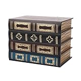 Compasty Falsche Buch Box Vintage Lagerung Requisiten Buch Schmuck Lagerung Verpackung Studie Buch Ornamente Antike Klassische Dekorative