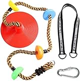 Schaukelstuhl Kinderschwingensitzset, mit einem Gewicht von etwa 150 kg, einstellbarem Seil, Sling-Kletterseil, Baumschwingen, mit Plattform im Freien Spielplatz Zubehör Doppelhängematte (Color : Cli