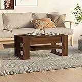 RAUGAJ Couchtisch Braun Eiche 102x55x45 cm Holzwerk,Artikelfarbe-Brauneiche