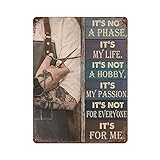 Barber Metal Signs It's Not A Phase It's My Life Retro Plaque Poster Salon Room Bathroom Decoe Barber Shop Wall Decor 16'x12'