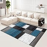 kinderzimmer teppiche jungs waschbarer teppich kinderzimmer Wohnzimmer Geometrischer Teppich Rechteckige Schlafzimmer Bodenmatte Esszimmer Grau Blauer Teppich flickenteppich waschbar teppich jugendzim