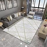 Kunsen Teppich esszimmer lalee Teppich Büro-Teppich, grau, Schlafzimmer, rechteckig, pflegeleicht Living Room Rug Mädchenzimmer 160X200CM 5ft 3' X6ft 6.7'