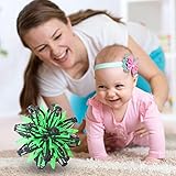 Shenrongtong Erweiterbarer Atemball, aufblasbarer Ball, bunt, aber mit Licht, Anti-Stress-Spielzeug für Kinder, Geschenke für Mädchen und Jungen