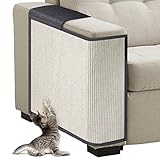 Sofaschutz Katze, Natürlicher Sisal Katzen Kratzmatte Kratzschutz Sofa, Kratzteppich & Kratzmöglichkeit für das Sofa Katzen Couch Abdeckung- Sessel Couch Katzenkratzmatte, 50 * 70cm